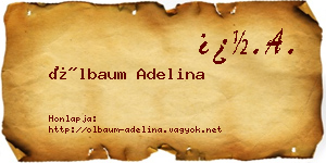 Ölbaum Adelina névjegykártya